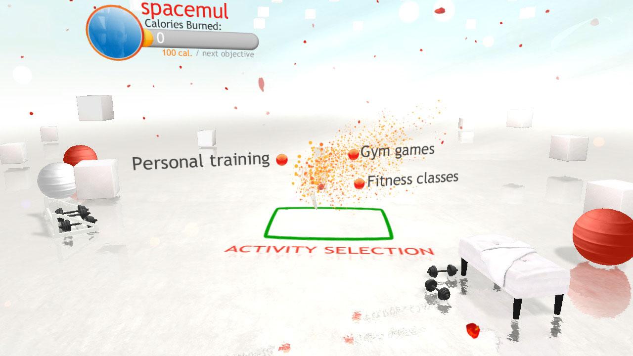 Your Shape: Fitness Evolved title screen for Xbox 360